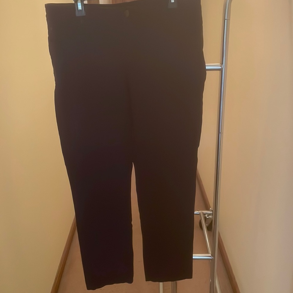 Christopher & Banks black stretch, slimming pants.